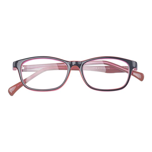 ALWAYSUV Blue Light Computer Glasses for Blocking UV Headache Transparent Lens Unisex Kids Teens Salmon Pink Red