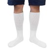 Falari Physicians Approved Diabetic Socks Crew Unisex 3, 6 or 12-Pack (10-13, 3 Pairs White)