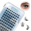 KevKev Lash Clusters 96Pcs Eyelash Clusters Lashes Wispy Natural Style Lashes Clusters Individual Lashes Natural Look Cluster Lashes DIY Eyelash Extension Super Thin Band & Soft (Oasis,D-8-16mix)