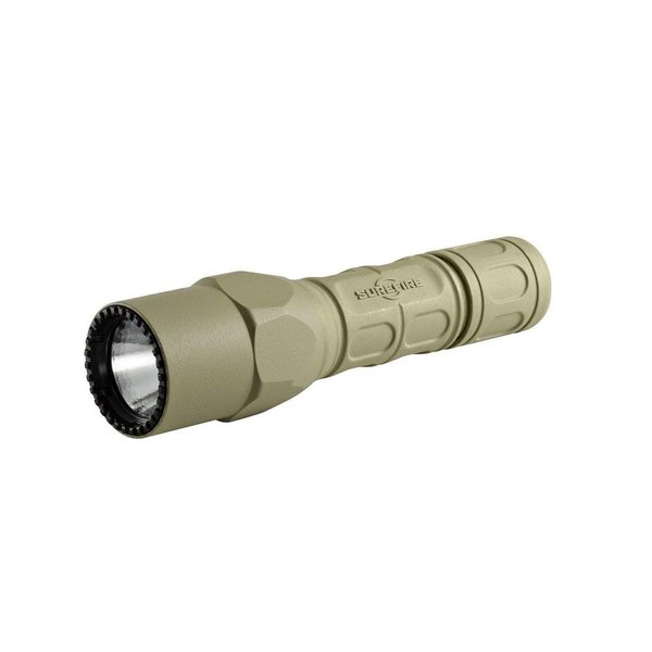 SureFire G2X Pro Dual-Output LED Flashlight with click switch, Desert Tan, Small