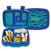 Bentgo Kids Prints Leak-Proof, 5-Compartment Bento-Style Kids Lunch Box - Ideal Portion Sizes for Ages 3-7, Durable, Drop-Proof, Dishwasher Safe, & Made with BPA-Free Materials (Sharks)