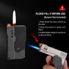 Morisk Torch Lighter Switchable Soft/Jet Flame, Butane Pipe Lighter Refillable with Lockable Function, Cool Foldable Lighters Unique Gift for Men(Butane Not Included)