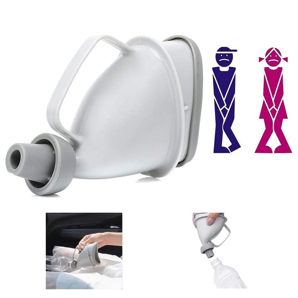 DZH Enjoy Female Urination Device Foolproof Urinal Allows Women to Pee Standing Up No Mess No Stress Portable Unisex Pee Funnel for Outdoor Activities