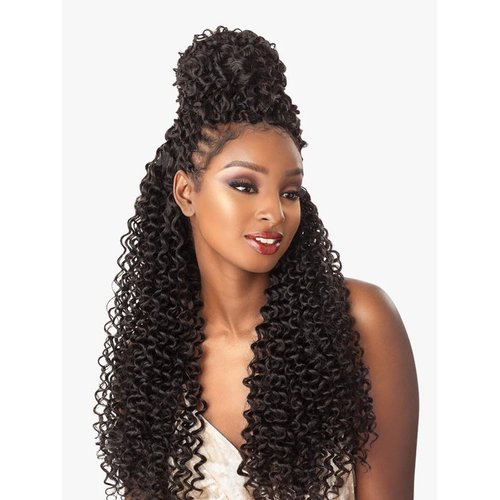 Sensationnel Lulutress Crochet Braiding hair - DIY crochet braids hair extensions All Kanekalon synthetic locs twists braids - LULUTRESS ISLAND TWIST 18 Inch (1 pack, 2)