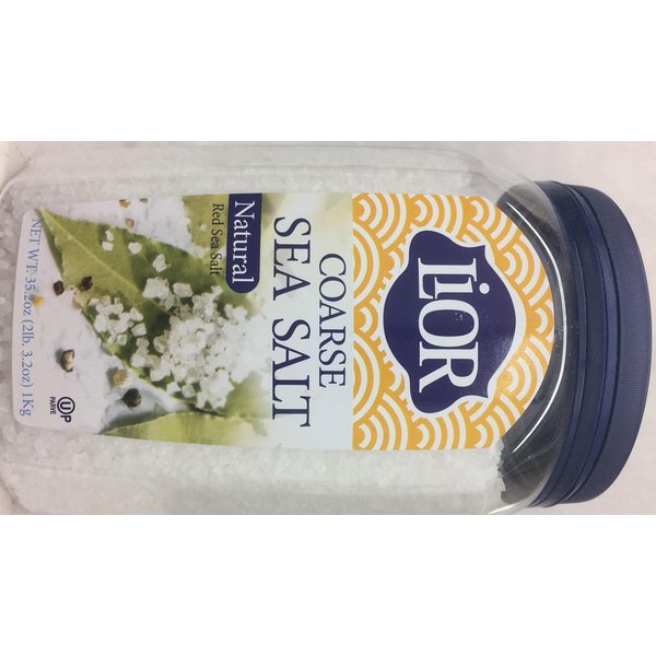 Lior Coarse Sea Salt Natural Red Sea Salt 35.2 Oz. Pack Of 3.