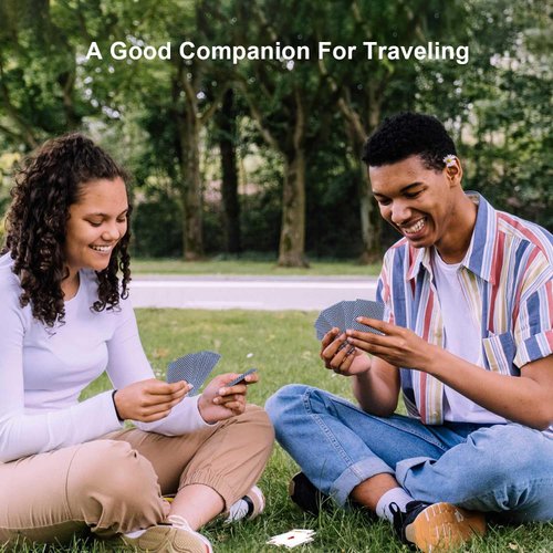 WUGAUWOR Waterproof Playing Cards, Premium Plastic Playing Cards, Deck of Cards, Poker Cards Games Waterproof Cards for Camping Games, Standard Index Card for Blackjack Bridge Card Games, 1 Deck, Blue