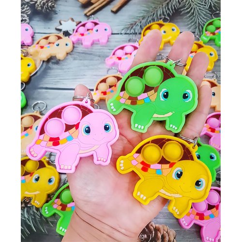 Roaqua 30 Ocean Mini Turtle animal Fidget Pop Gifts Prizes For Kindergarten Kids,Bulk Mini Birthday Graduation Summer Party Favors for Classroom students