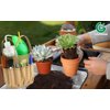 13 Pieces Succulent Tools Kit with Organizer Bag, Gardening Tool Set with Tote,Mini Succulent Garden Tool Kit Succulent Bonsai Planter Set Indoor Gardening,Miniature Indoor Fairy Planting Care Green
