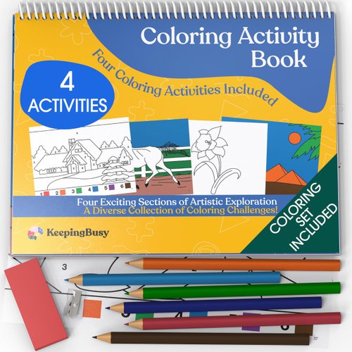 Keeping Busy Coloring Activities for Dementia Patients Art Set | Dementia Activities for Seniors Products for People with Dementia Activities for Elderly with Dementia Products for Elderly Activities