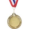 Juvale Gold Medals - 6-Pack Metal Winner Awards, Perfect for Sports, Competitions, Spelling Bees, Party Favors, 2.75 Inches Diameter with 16.3 Inch USA Ribbon