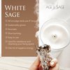 Age of Sage White Sage Smudge Sticks 4" Long - Stress Relief Dried Sage Incense Sticks - Burning Sage Sticks Bundle for Cleansing House Negative Energy - Hand Wrapped White Sage Incense Sticks - 3pk