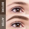 Kaely 2Pcs Microblading Eyebrow Pen with Brow Brush,Magical Precise Waterproof Brow Pen,Suake Eyebrow Contouring Pen,4 Tip Eye Brow Pencils for Women,Creates Natural Brows,Sponge Head 02 Dark Brown