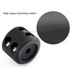 Winch Stopper for Cable. Truck UTV ATV Rubber Winch Cable Stopper, Protects Towing Hook, Synthetic Rope, Cable Line from Wear or Damage, Hawse, Bumper. Quick Installation with Tools. (Black)