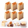SAFIGLE 6PCS Paper Snack Bags Dollhouse Paper Bag Decked Accessories Kraft Paper Bags Miniature Kits Small Paper Bag Miniature Paper Bags Kraft Mini Treat Bags Wrapping Bag Decor Paper Packing Bag Mod