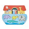 Mentari Toys - Shape Sorting Ark Tray - 8pc Shape Sorting Noah’s Ark Wooden Puzzle for Toddlers - Learning Toy with Vibrant Illustrations - Improve Hand-Eye Coordination and Visual Perception - Age 2+