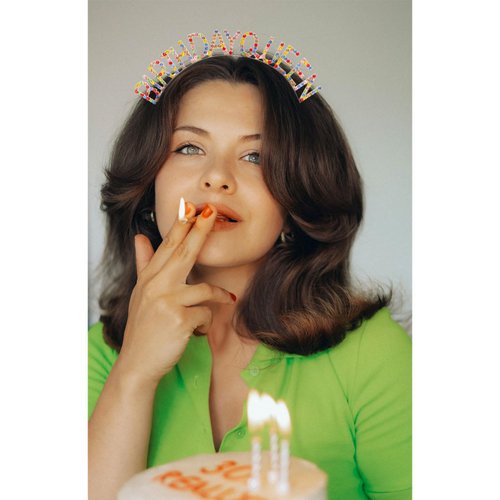 CURASA Birthday Queen Headbands for Women Rainbow Rhinestones Crown for Girls Colorful Tiara Rainbow Birthday Headband Princess Tiara Birthday Gifts Birthday Accessories for Women Birthday Decoration