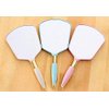 XPXKJ Handheld Mirror with Handle, for Vanity Makeup Home Salon Travel Use (Square, Pink)