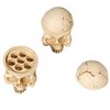 DOWEI Tattoo Ink Cup Holder,7 Holes Hard Skull Resin Tattoo Ink Cap Cup Holder Stand For Tattoo Supplies Permanent Makeup Tattoo Kit Tattoo Accessory(Skin Color)