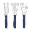 BESTOOL Detangling Brush for Curly Hair, Detangler Brush for Natural Black Hair Curly Hair Afro 3/4abc Texture, Faster n Easier Detangle Wet or Dry Hair with No Pain (Blue)