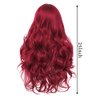 Dai Cloud Red Long Curly Wigs for Women Wave Natural Synthetic Wigs for Halloween Cosplay Use