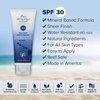 Absolutely Natural - SPF 30 Mineral Sunscreen - Broad Spectrum Water Resistant Moisturizer Lotion For Body & Face - With Non-Nano Zinc Oxide, Vitamin E, & Antioxidants - Made in USA, 3 Oz