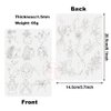 2pcs Double Side Printing Tiny Tattoo Practice Skin White Silicone Soft Mini Tattoo Practice Pad for Tatoo Artist Beginners (Type C-White Skins-2pcs)