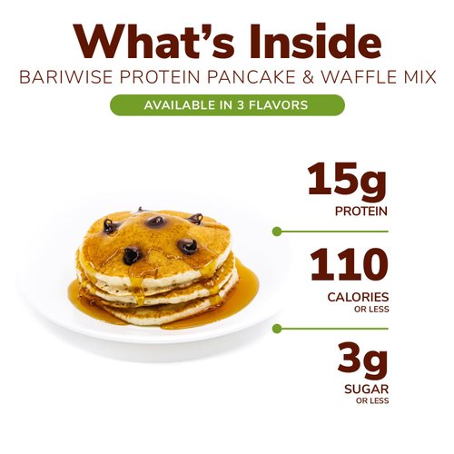 BariWise Protein Pancake & Waffle Mix, Blueberry, Low Sugar & Low Carb (7ct)