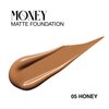 SELESTIA BEAUTY Matte Foundation Money - Long-Lasting Makeup Foundation with Flawless & Buildable Coverage - Liquid Foundation for All Skin Types (Honey)