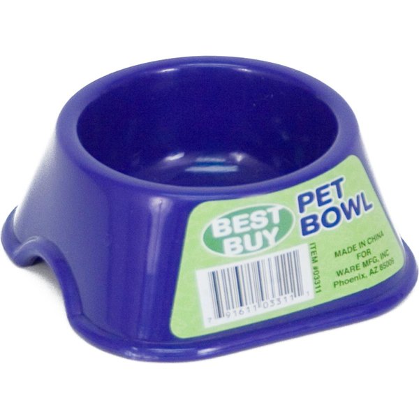 Ware Manufacturing Best Buy Plastic Pet Bowl for Small Pets - Small