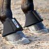 HORZE Pro Overreach Bell Boots for Horses | Neoprene Pair - Black - L
