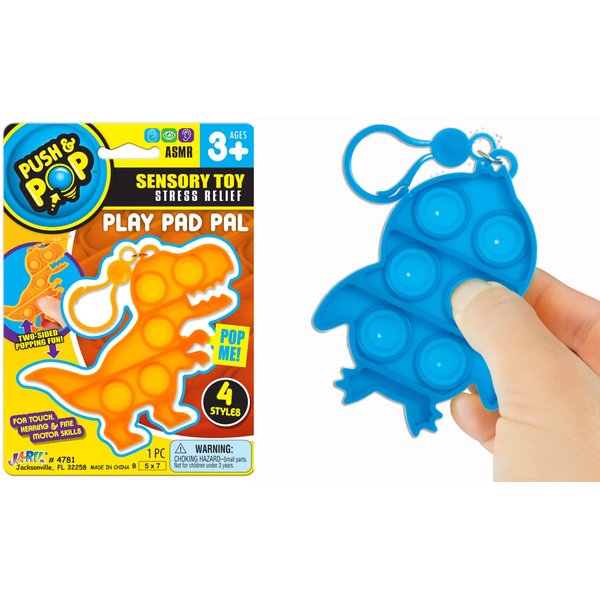 JA-RU Pop It Keychain Bubble Fidget Toy (1 Unit Random Assorted) Sensory Toys Push Cheap Popper Popping Toy Cheap Popper Fidget Toy Pack Stress Relief Toy Game Birthday Party Favors Stuffers 4781-1