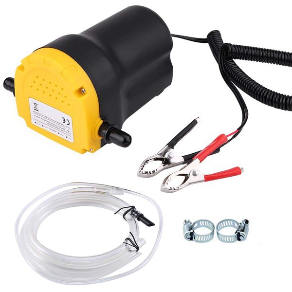 Oil Change Pump Extractor, 12v 60w Oil Extractor Pump Oil Pump Extractor, Diesel Fluid Scavenge Suction Oil Transfer Pump for Changing Oil, Oil Change Pump for Boat, Tubes, Truck, RV, ATV, Riding Mowe