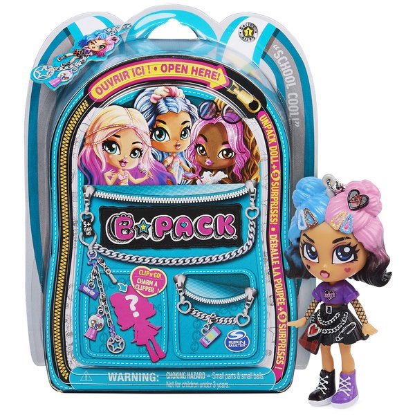 B Pack, 3.5-inch Collectible Doll with 9 Surprises, Series 1 (Style May Vary), Kids Toys for Girls Aged 5 and up