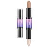 Wismee Dual-Ended Highlight & Contour Stick, Shimmer Cream Powder Face Shaping & Contouring Stick, Long Lasting & Waterproof Highlighters Makeup Stick, Blendable and Smooth for Women