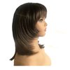 Auflaund Fashion Bob Middle Length Straight Layered Brown Hair Wigs for Women Cosplay + Wig Cap