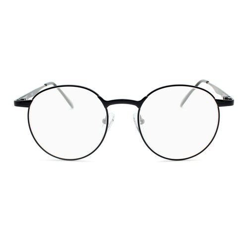 2SeeLife Black Metal Rim Reading Glasses Men & Women to Look Modern with Clear Vision - Durable Readers for Women & Men - Comfortable for All Face Shape Mens Glasses - 1.75 Reading Glasses for Men