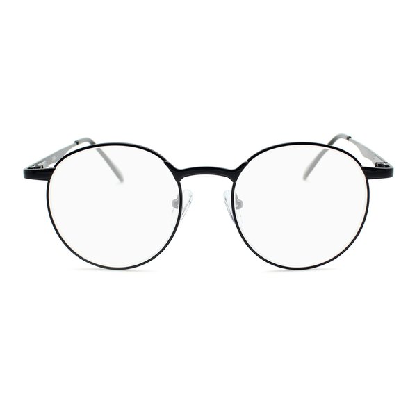 2SeeLife Black Metal Rim Reading Glasses Men & Women to Look Modern with Clear Vision - Durable Readers for Women & Men - Comfortable for All Face Shape Mens Glasses - 1.75 Reading Glasses for Men