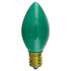 25Pack 7 Watt C7 Ceramic Green Incandescent Light Bulb, Candelabra Base
