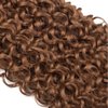 Light Brown Kinky Curly Bundles Human Hair Color 30 Human Hair Bundles Brown Curly Wave Bundles Double Weft Brazilian Human Hair Wet and Wavy Bundles Silky Soft 10 10 10 inch
