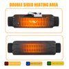 Heated Hand Warmer Pouch with Adjustable Belt, USB Powered Electric Heating Muff with 3-Temperature Settings for Instant Warmth, Weatherproof, Zipped Pocket. Power Bank not Included