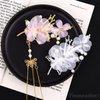 Framendino, 4 Pack Butterfly Tassel Hair Clips Flower Hair Clips Butterfly Pearl Hair Barrettes for Women