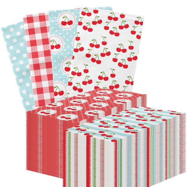 Cherry Decorations Napkins, 40pcs Cherry Napkins Disposable Red Cherry Fruits Paper Napkins Cherry themed decor for Girls Birthday Party Baby Shower Decorations