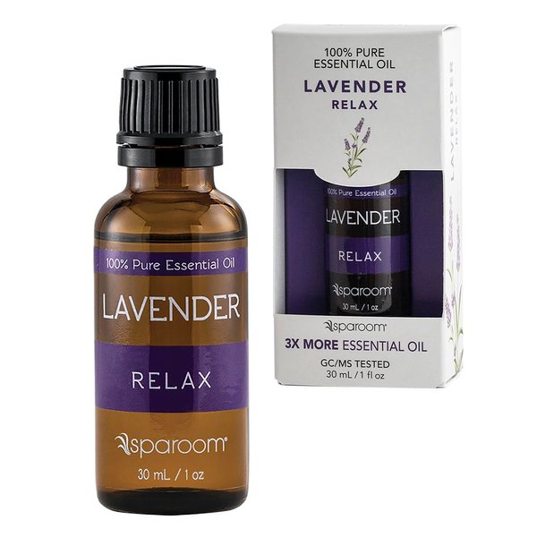 SpaRoom Aromatherapy 100% Pure Undiluted Essential Oil, Relax Lavender, 30 mL