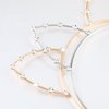 Bunnycool 2 Pcs Crystal Cat Ears Headband Rhinestone Cat Ear Tiaras Hair Band Party Cosplay Costume Accessory for Girls Women Golden Silver