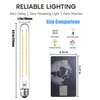 Dimmable T10 LED Edison Bulbs, Neutral White 4000K, 8.9inch Long Tubular Light Bulb, 8 Watt Vintage Long Tube LED Filament Bulb,800lm,E26 Base Led Bulb,Height 225 mm,Pack of 4.