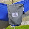 OuterEQ Portable Parachute Nylon Fabric Travel Camping Hammock Blue/Grey