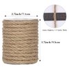 Tenn Well 6mm Jute Rope, 33 Feet Natural Craft Rope Thick Twine Rope for Gardening, Bundling, Decorating, DIY Crafts (Brown)