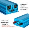 LVYUAN 500 watts 1000 (Peak) Pure Sine Wave Car Power Inverter 12V DC to 110V/120V AC Converter with 2 sockets and USB Port for Car Truck Family Solar System,RV, Truck,Road Trip