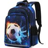 CAMTOP Soccer Backpack for School Kids Boys Backpacks Preschool Kindergarten Elementary Football Bookbag(Age 3-8 Years)