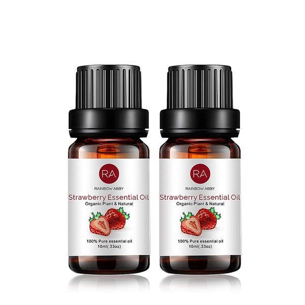 2-Pack Strawberry Essential Oil, Pure, Undiluted, Therapeutic Grade Strawberry Oil - 2x10 mL